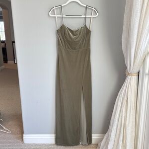 Jenny Yoo ~ Long spaghetti strap dress